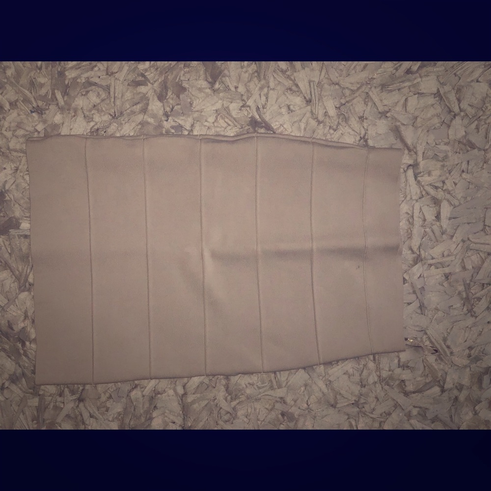 BCBG Tan Bandage Skirt